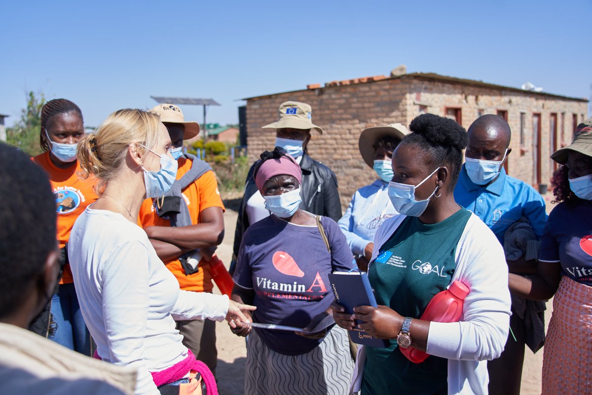 GoalZimbabwe's tweet photo. Accelerated malnutrition screening of U5 children at Hopley in Harare supported by @cohsunshinecity nutritionists and @GOAL_Global Nutrition Advisor Hatty Barthorp as part of LINKAGES project efforts of fighting malnutrition. Thanks to @eu_echo
#20yearsofbuildingresilience https://t.co/waifQhkImX