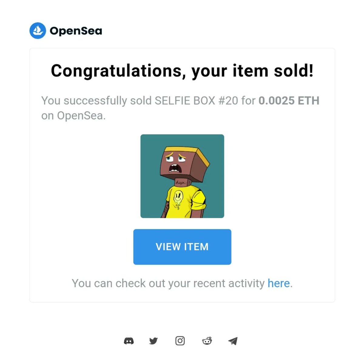 SOLD 🔥🚀
SELFIE BOX #20 🤳📦

Thanks again my dear friend <a href="/GroenenArt/">Elena 💙 NFT Lover💙</a> for your love 😍♥️