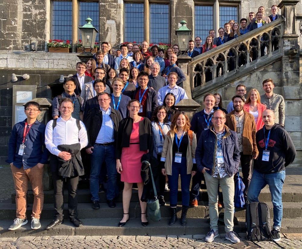 INOC 2022 group photo at the Aachen city hall. Luckily it does not rain every day in Aachen. #inoc2022 #orms #optimization