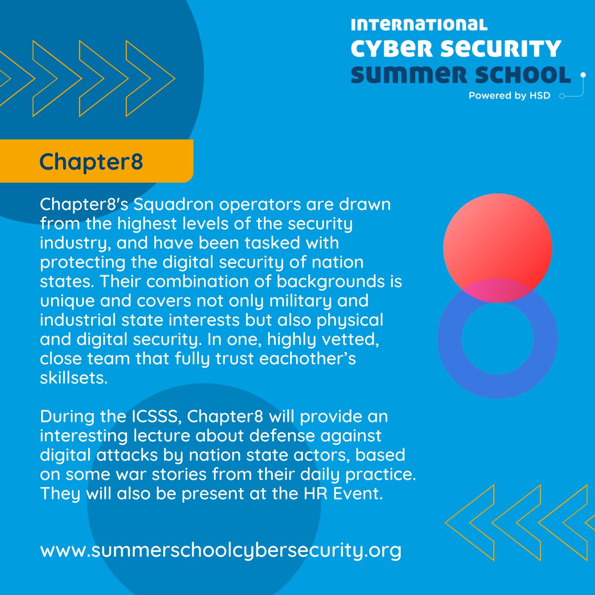 Have you ever wondered about the nexus between red and blue teaming? And are you interested in how nation state actors play into the world of #cybersecurity?

#Chapter8 will be telling us more about these topics from their experiences in their purple teaming assignments. #ICSSS