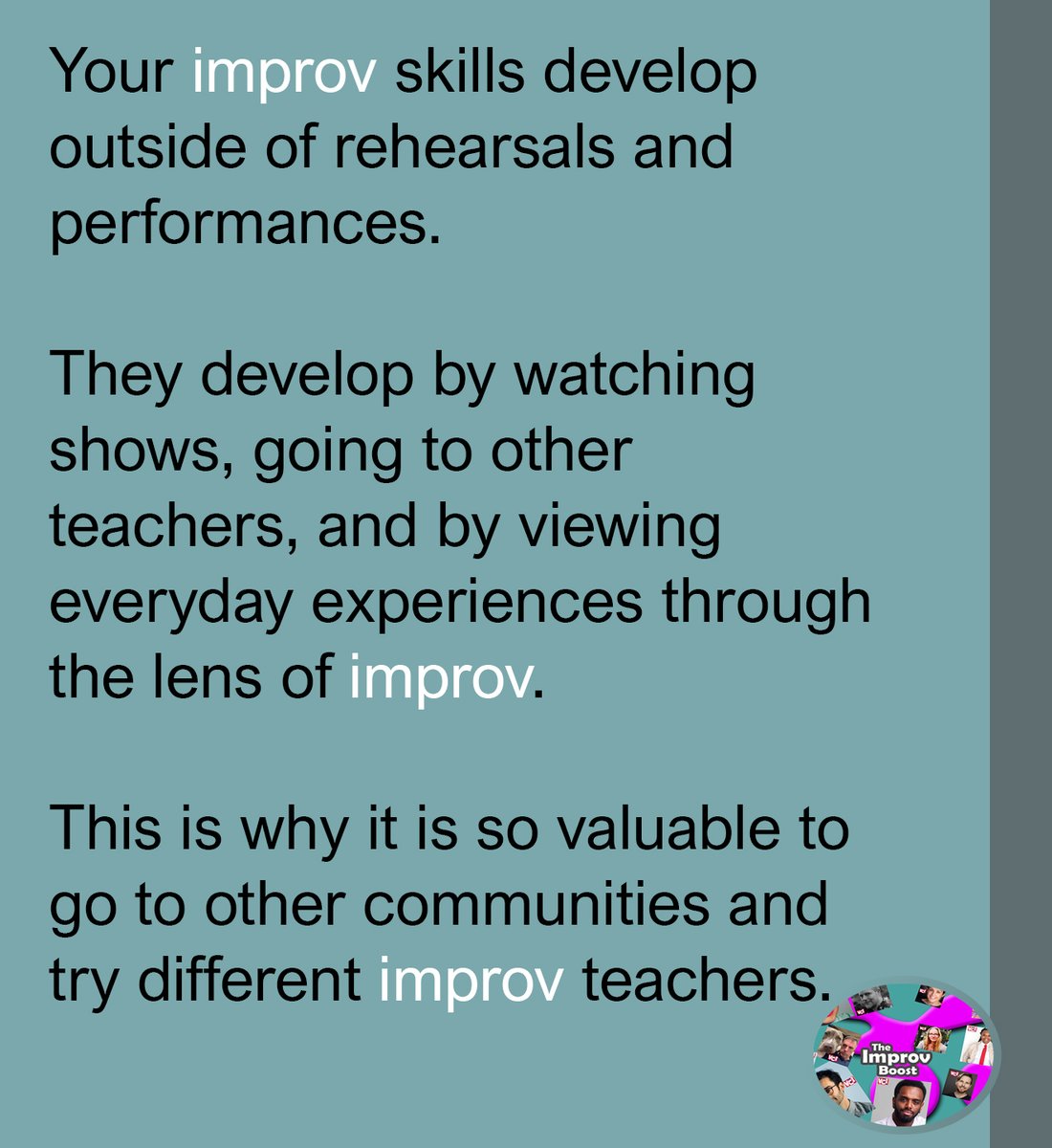 The Improv Boost tweet media