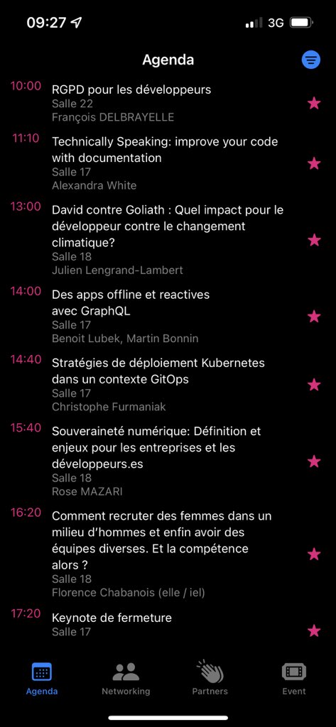🥳 Le #devfestlille commence ! 
🙏🏻 Merci au <a href="/GDGLille/">GDG Lille</a> pour l’organisation !
📆 Une bonne petite journée en vue !
📍 <a href="/DevfestLille/">DevLille</a>