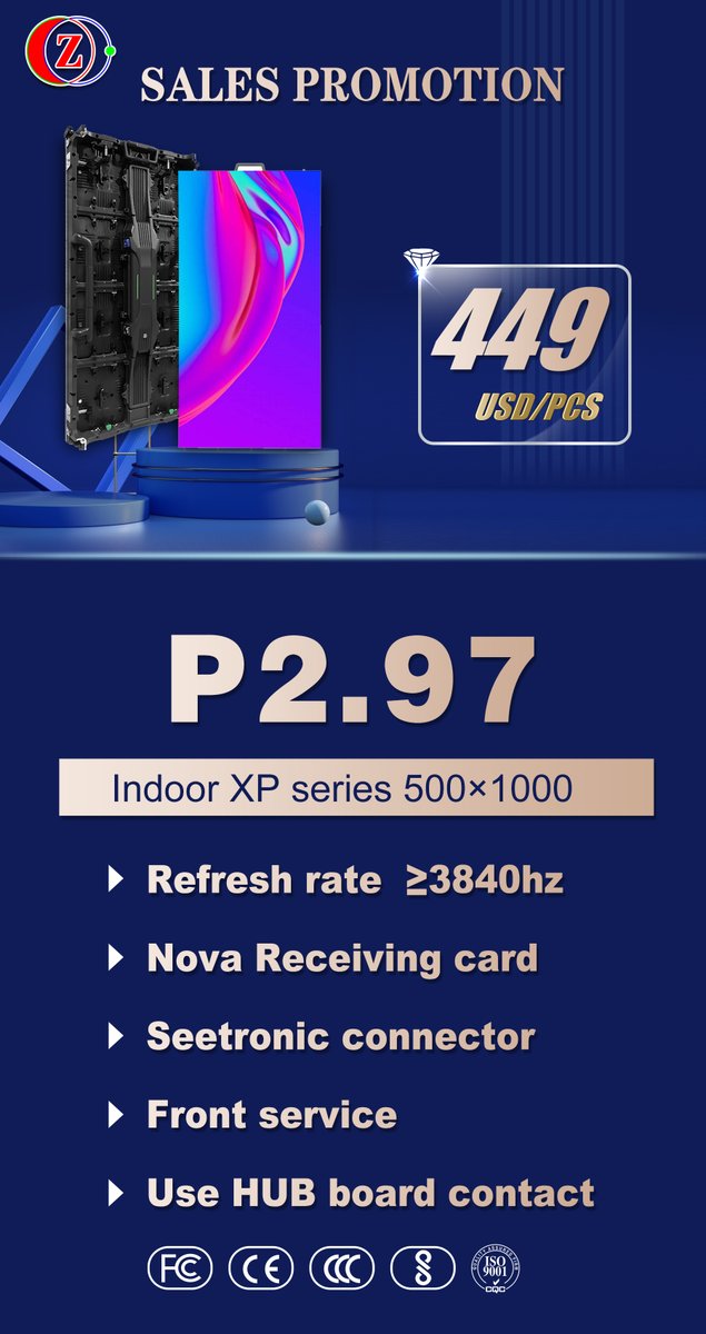 liew_lilly's tweet image. XP seriesP2.97 500*500  indoor
our lightweight,highly stable ,
ultra-thin cabinet allows for an easier installation++++
#screenled
WeChat/WhatsApp：15813816054