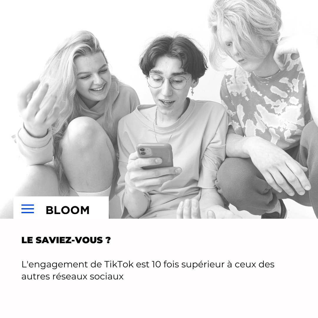 AnalyticsBloom's tweet photo. Connaissez-vous la puissance de l'engagement de TikTok ?
#tiktok #engagament #influence #marketing #reseauxsociaux #anticipe https://t.co/jjVcEa59tX