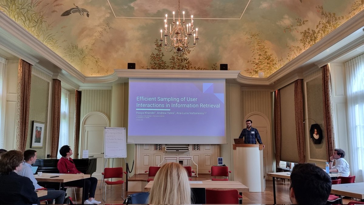 Addressing the computational challenges of click models: <a href="/_pkhandel/">PooyaKhandel</a>, Andrew Yates, and Ana Lucia Varbanescu on "Efficient Sampling of User Interactions in Information Retrieval" #CompSys2022