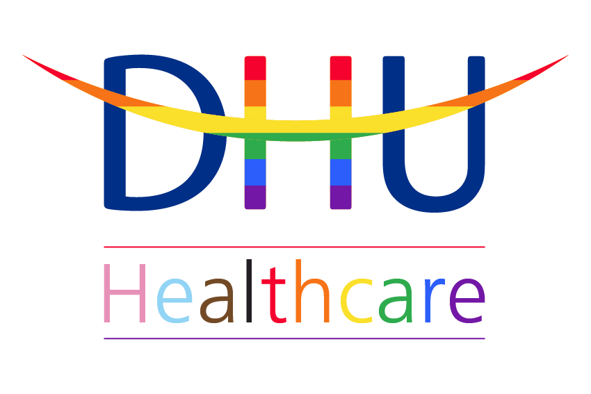 DHUHealthCare's tweet photo. For the month of June we’ve adapted our DHU brand to show that we stand together in celebration of all identities – and all the elements that come together to make each of us absolutely unique! 🏳️🌈
#OneDHU #Respectful #Unified #Supportive #Stronger #PrideMonth https://t.co/2rqZd7muYI
