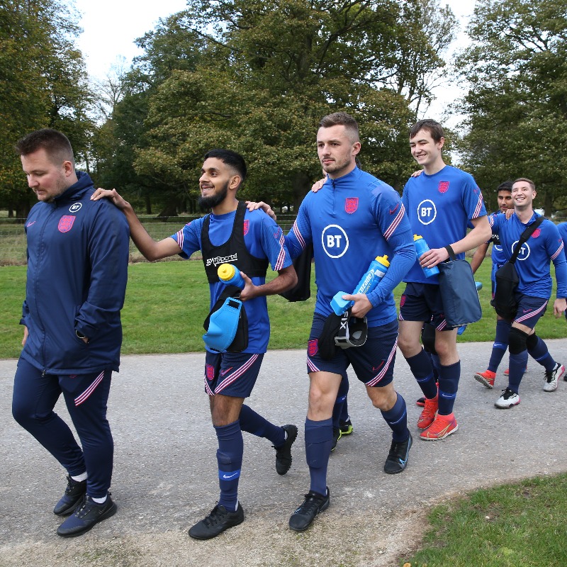 England's tweet photo. Best of luck to the England men’s blind team at the @IBSAB1Football European Championship finals, which start tomorrow! 👊
