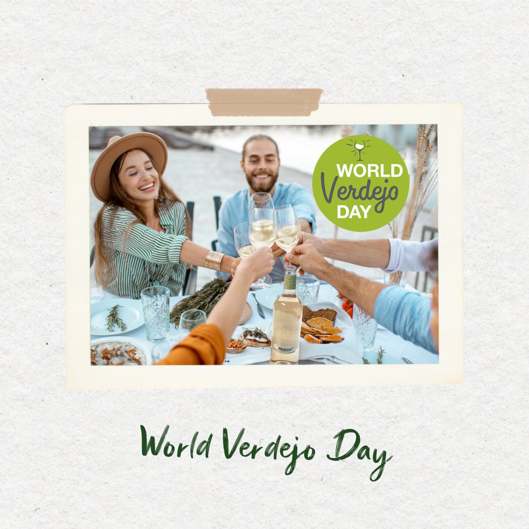DORueda's tweet photo. 🥂"World Verdejo Day"🥂
Como cada segundo viernes de junio desde 2013, hoy se celebra este homenaje a la uva verdejo, seña de identidad de la #DORueda.
¡Tómate un #Verdejo de Rueda para celebrarlo con nosotros! 
#MuchoQueCelebrar #MuchoQueCompartir 

🔗 https://t.co/fdWVBy8tDX https://t.co/QSWpOPAxAi