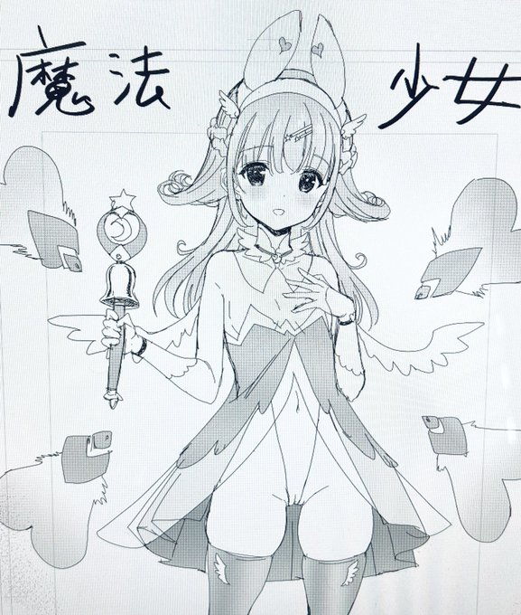 新連載のキャラに、魔法少女もデザイン中!
(☼◡☼) 