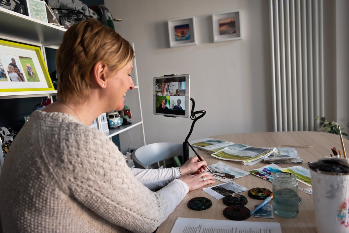 HelixArts's tweet photo. Next week we are excited to launch our collaboration with @RosettaLife giving carers across the world the chance to get creative from home with inspiring artists like @jessKtextiles
#CarersWeek2022 #SocialPrescribing #BetterConnect
Still from film by Carl Joyce (2022). https://t.co/s46MoB7MN3