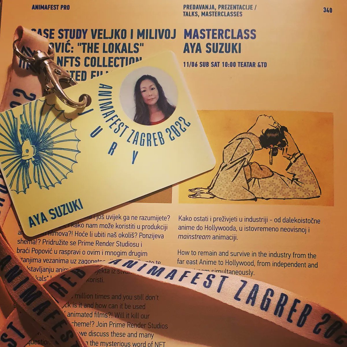 Aya_Suzuki's tweet photo. 🤓Reminder!! On 11th June 2022 at 10am, I will be teaching a masterclass at Animafest Zagreb (Theatre &TD). Looking forward to seeing everybody there!!
.
.
.
.
.
.
.
.
#animafestzg #animafest #animation2d #animationart #workshop #lecture #masterclass #animation #animationfestival https://t.co/Gg9sewvI21