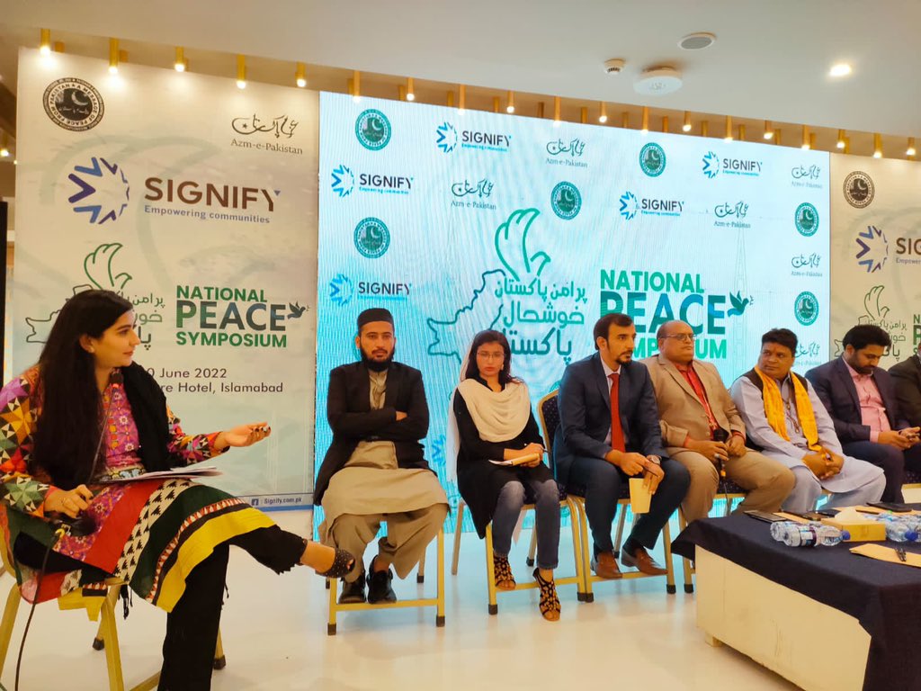 SignifyEC's tweet photo. Panel discussion led by Sadia Talib, on the role of religious #tolerance &amp; celebration of #diversity of #sustainable #peacebuilding

@SadiaTalib3

#SDG2030 #PurAmnPakistan #SocialCohesion https://t.co/PshdRCpJZF