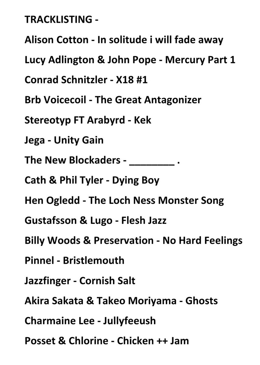 soundandmusic's tweet image. We&apos;re live on @ResonanceFM again at midday with this week&apos;s @samplernews&apos; Mixtape, brought to you by #ComposerCurator @Grassiman! 🎧📻

Tune in for an eclectic selection of #NewMusic at: resonancefm.com

Or catch up with last week&apos;s episode at: thesampler.org/news-opinion/t…