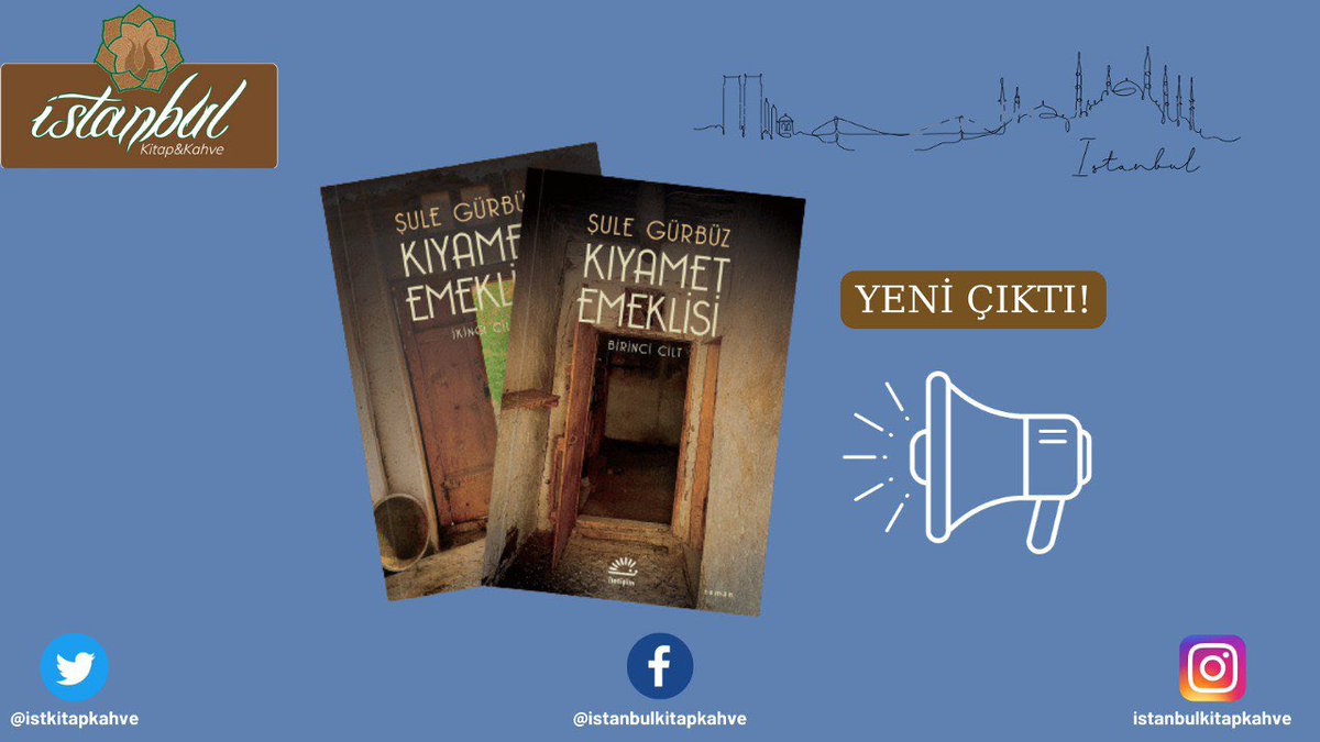 istkitapkahve's tweet photo. ✍🏻Yazar Şule Gürbüz’den👇🏻

📓Kıyamet Emeklisi

İstanbul Kitap&amp;Kahve 📚☕️😊 raflarında… https://t.co/CixQzzqf9M