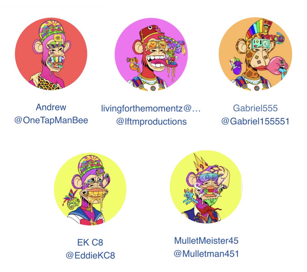📢 S/O to our latest members <a href="/OneTapManBee/">Drew</a> @lftmproductions @Gabriel155551 <a href="/EddieKC8/">EK C8</a> @Mulletman451 

🤝Welcome to the #PADCrew! 

Make sure to give them a follow ❤️

#PADOfficial #PAD #NFTs #NFTCommuntiy #nftinspect #NFTProject #Trending