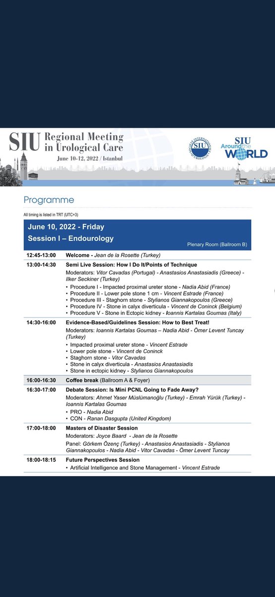 anastasios_dr's tweet photo. #SIU Regional Meeting Istanbul.
First day with pure EndoUrology.
Semi live cases,Nightmares,Evidence based lectures! https://t.co/adGqQG3VTv