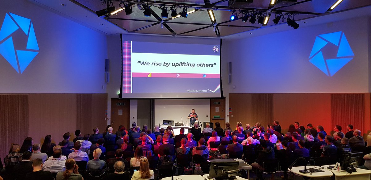 THIS is the most powerful keynote I have attended <a href="/scottishsummit/">Scottish Summit</a>! So inspiring to see technology finally supporting disabilities better and very inspiring to be me and no longer hiding my own health challenges 💪🤘#ScottishSummit2022