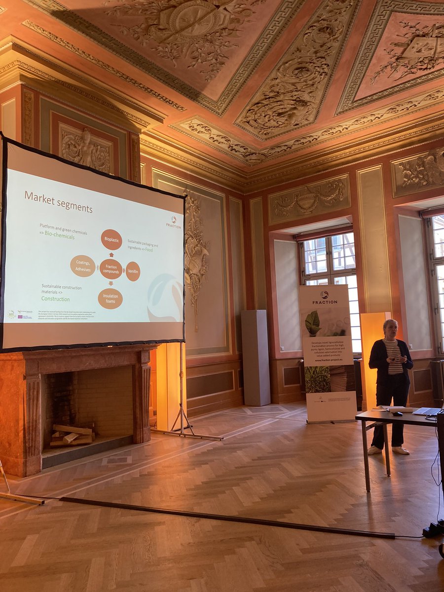 eu_fraction's tweet photo. WP 6 Leader Karen Hamann presenting market segments of FRACTION. #keyexploitableresults #marketsegment #fractionation #innovation #research https://t.co/E83Xs8DBaQ
