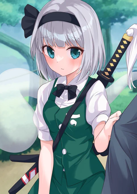 かまってほしそうな妖夢 