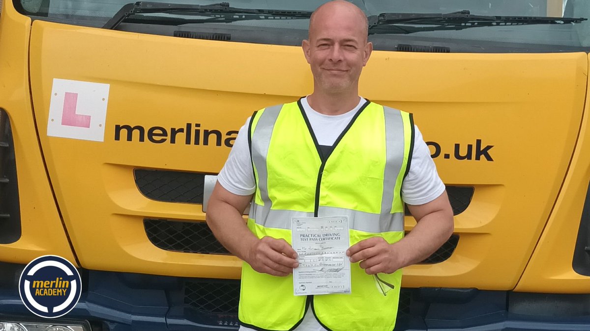 Merlin_Academy's tweet photo. Congratulations Anthony another CAT C test pass today. Anthony passed on his first attempt and with no minors.

Congratulations from all of us at Merlin Academy and your instructor Lucille. 

01536 533696 
training@merlinacademy.co.uk 
https://t.co/DNIEKflC7K https://t.co/PeXNL7wV7y