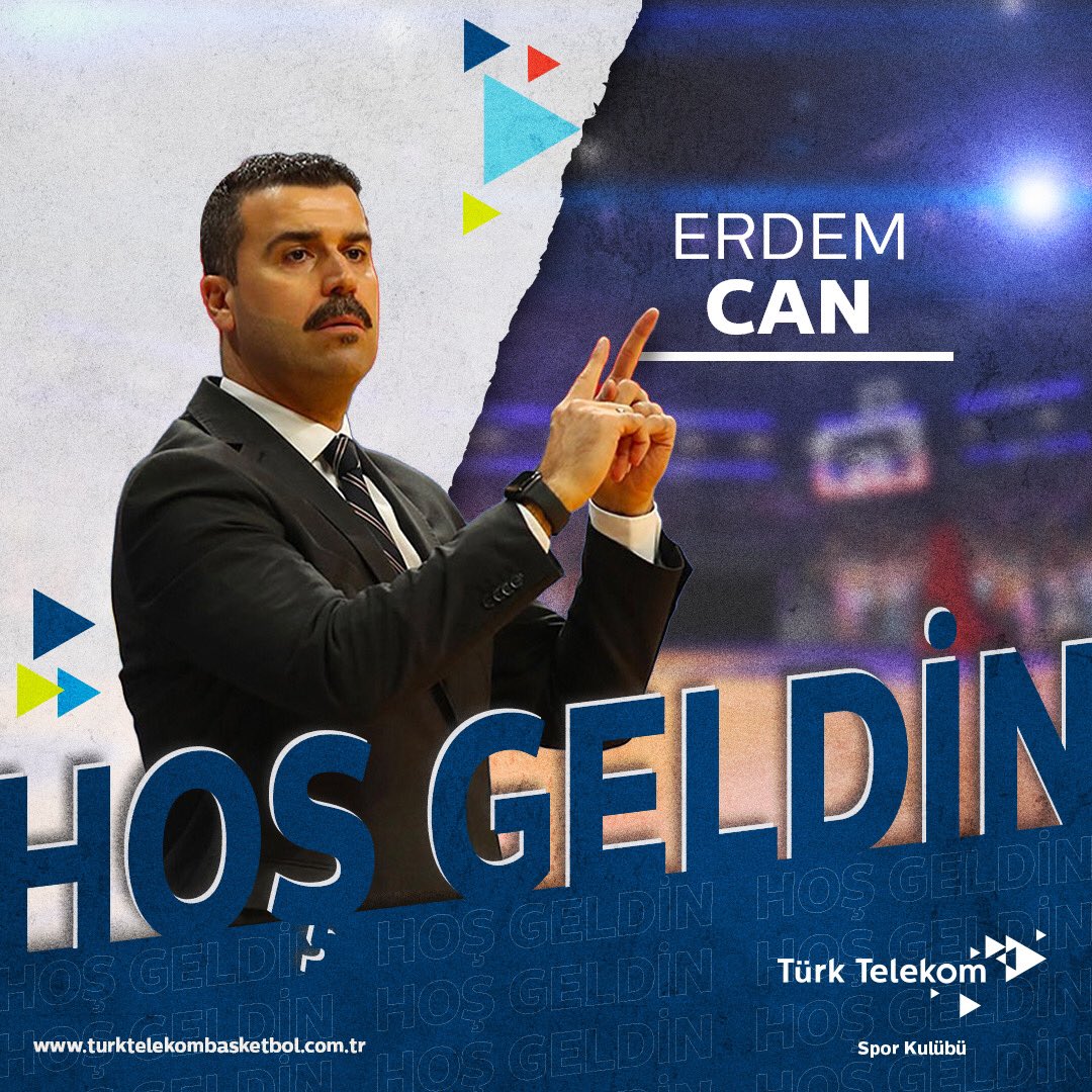 Türk Telekom Basketbol Takımımız’ın yeni Başantrenörü Erdem Can’la imzalar atıldı! Yeni sezonda, yepyeni heyecanları ve başarıları birlikte yaşamak dileğiyle. Heyecanlı ve mutluyuz. Ailemize hoş geldin koç! 💪