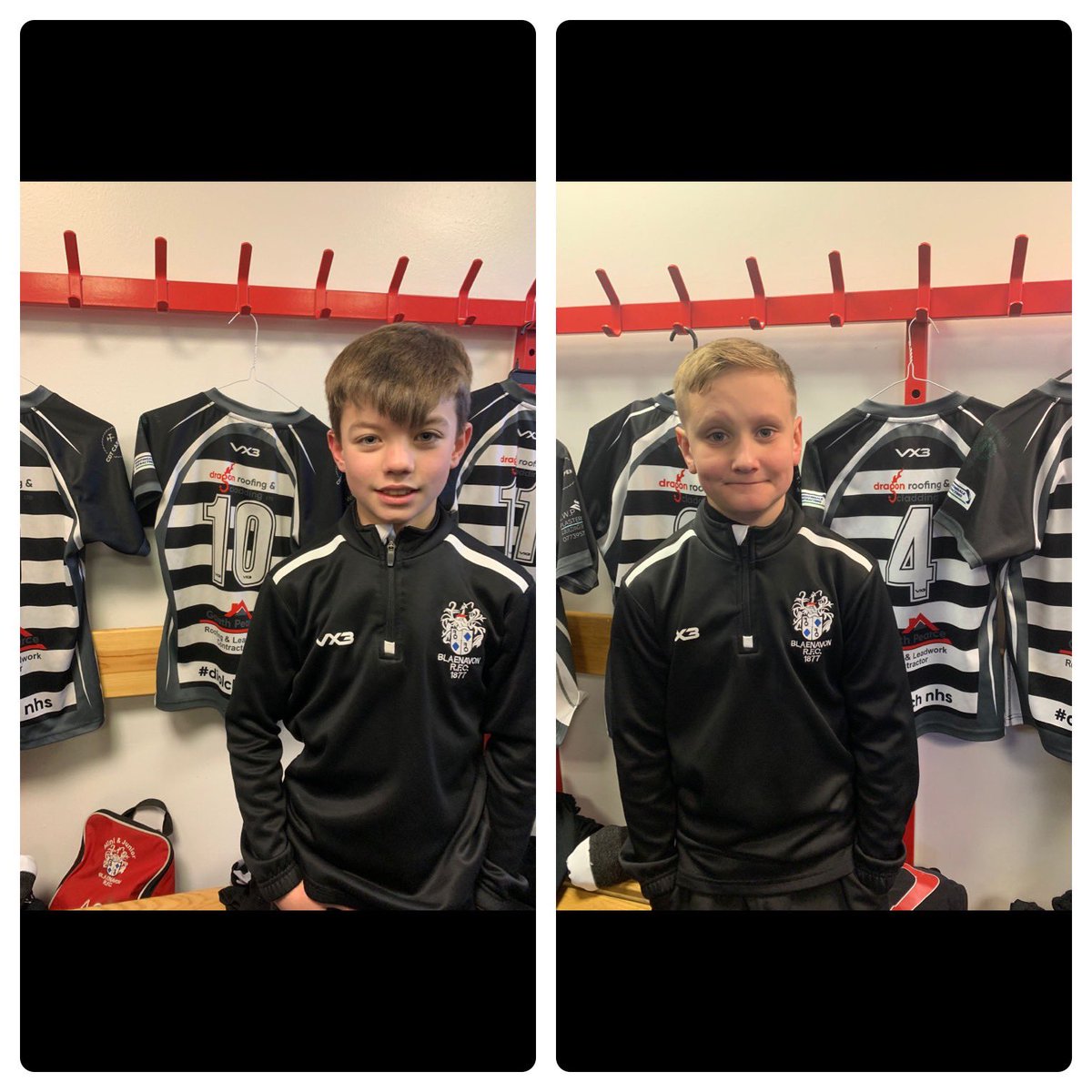 U13BlanRFC's tweet photo. We would like to announce that Cade Mattravers will continue his role as team captain with the help of newly appointed vice captain Rhys Nightingale. Both players have great attitudes towards their rugby on and off the field. #gowelllads #leaders #⚫️⚪️ https://t.co/SxPy0ZyMxc