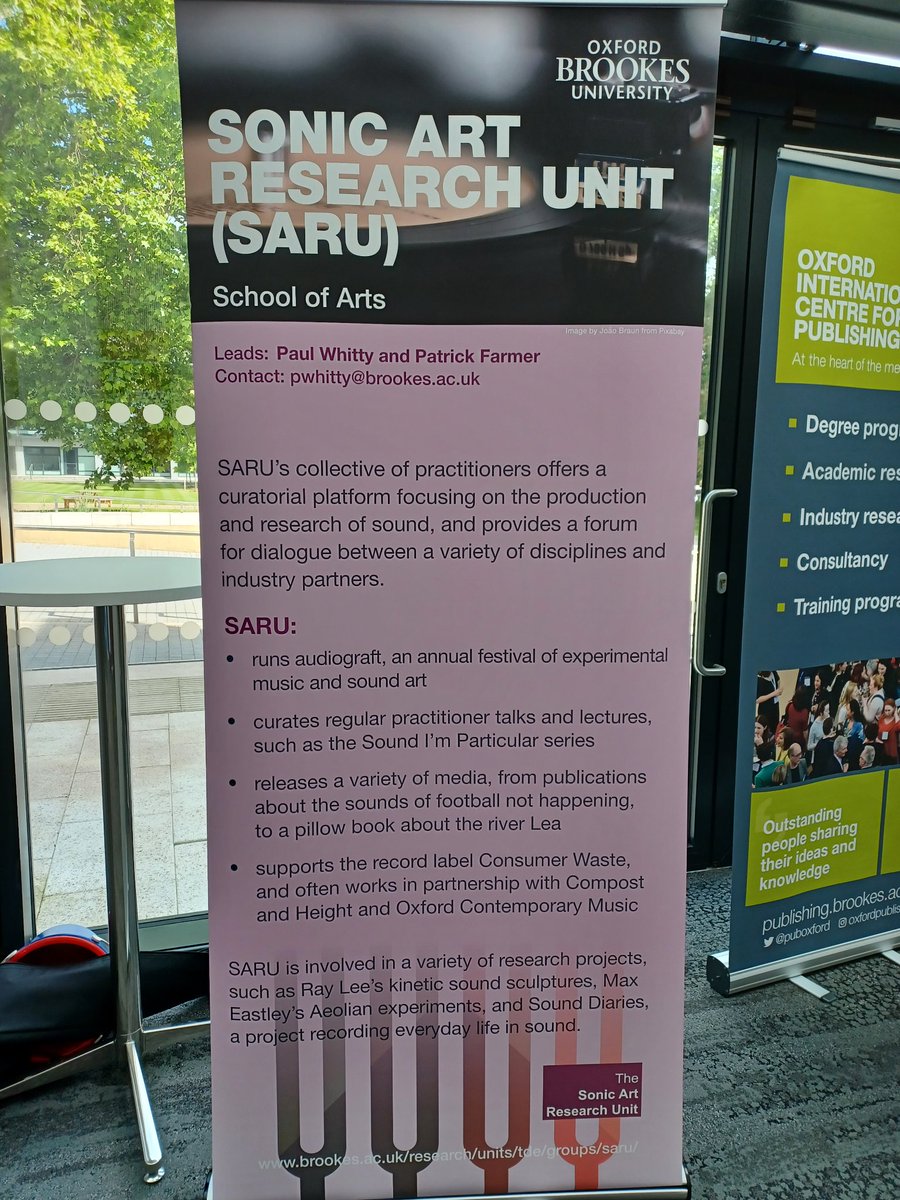 musicatbrookes's tweet photo. How do you like the new banners for our opera and sonic art research groups? We are representing music at today's Faculty research conference.
#opera #operastudies #sonicart #HelloBrookes @ResearchTDE https://t.co/5yyo7xkCUM