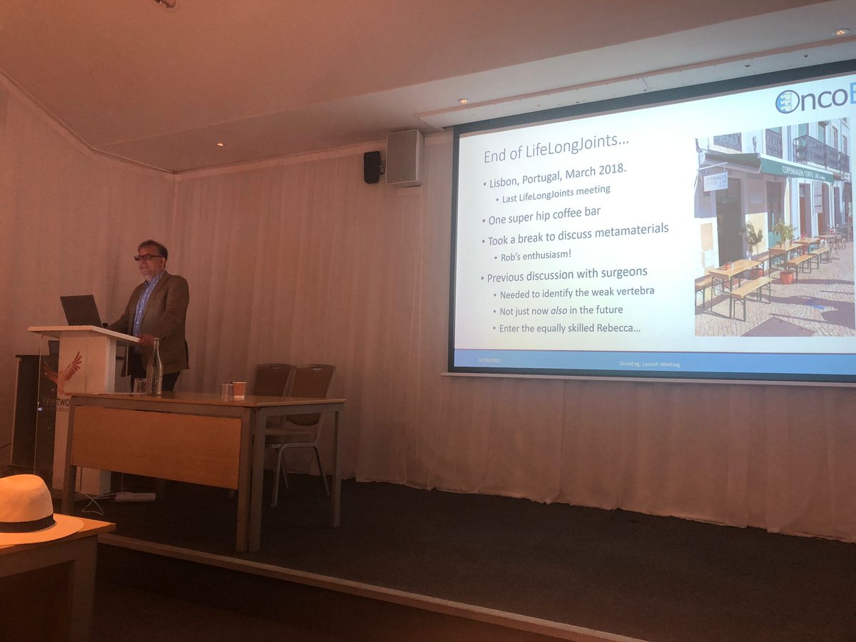 Prof. Richard Hall from <a href="/UniversityLeeds/">University of Leeds</a> kicks off our <a href="/EPSRC/">Engineering and Physical Sciences Research Council</a> programme grant <a href="/OncoEng/">OncoEng</a> on developing new treatments for metastatic bone disease using clinically-driven, multidisciplinary healthcare engineering