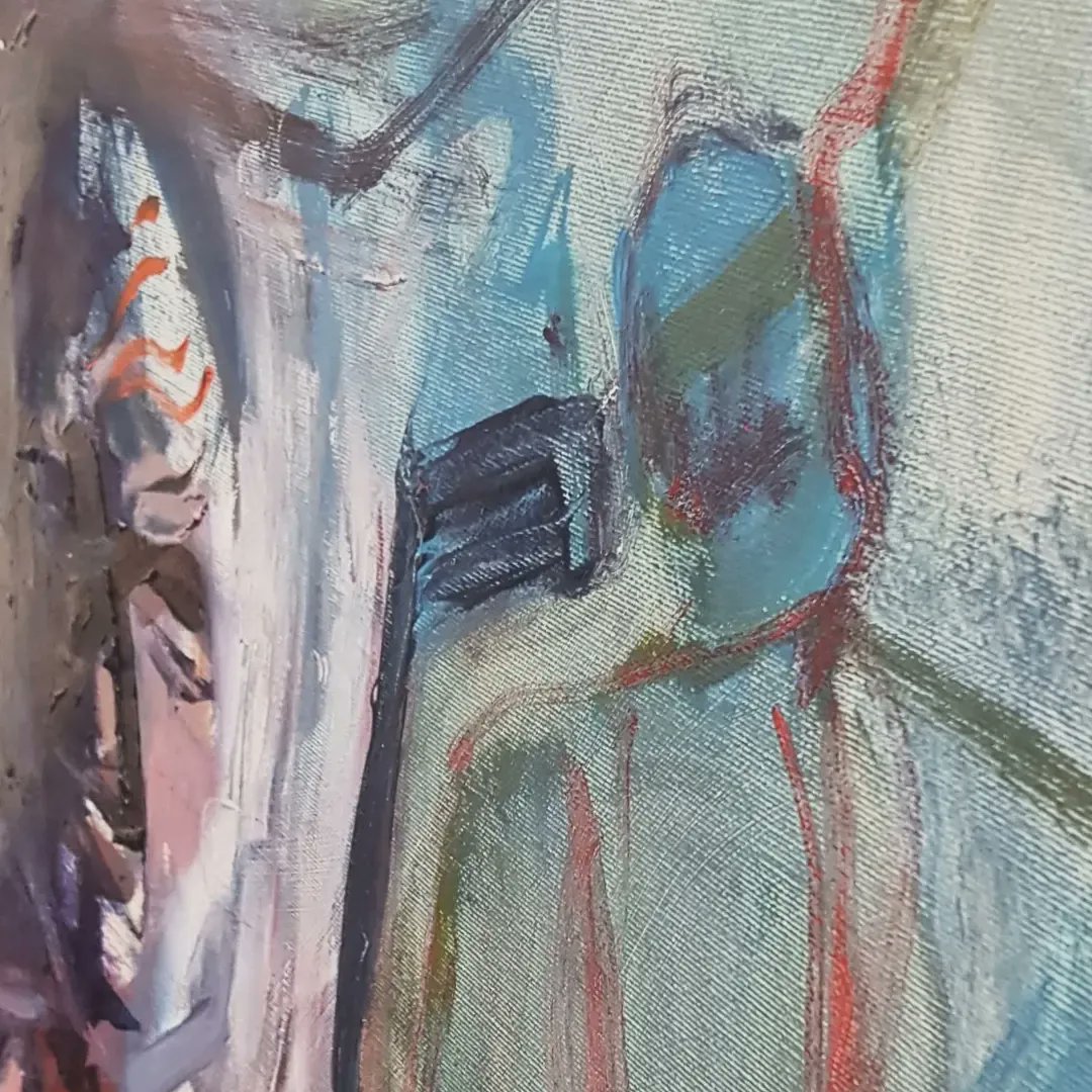 gavdob's tweet photo. Painting currently on show @BermondseyPS #painting #contemporaryartist #painter #queerpainter #pride https://t.co/yU5OoPSwlG