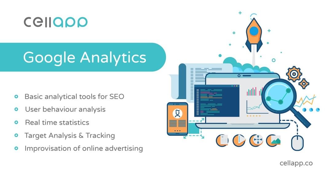 apps2impact's tweet photo. Google Analytics is one of the best tools for SEO and digital marketing.

#cellapp #app2impact #incubation #impact #Data #googleanalytics #website #traffic https://t.co/p4fbB3CCB5