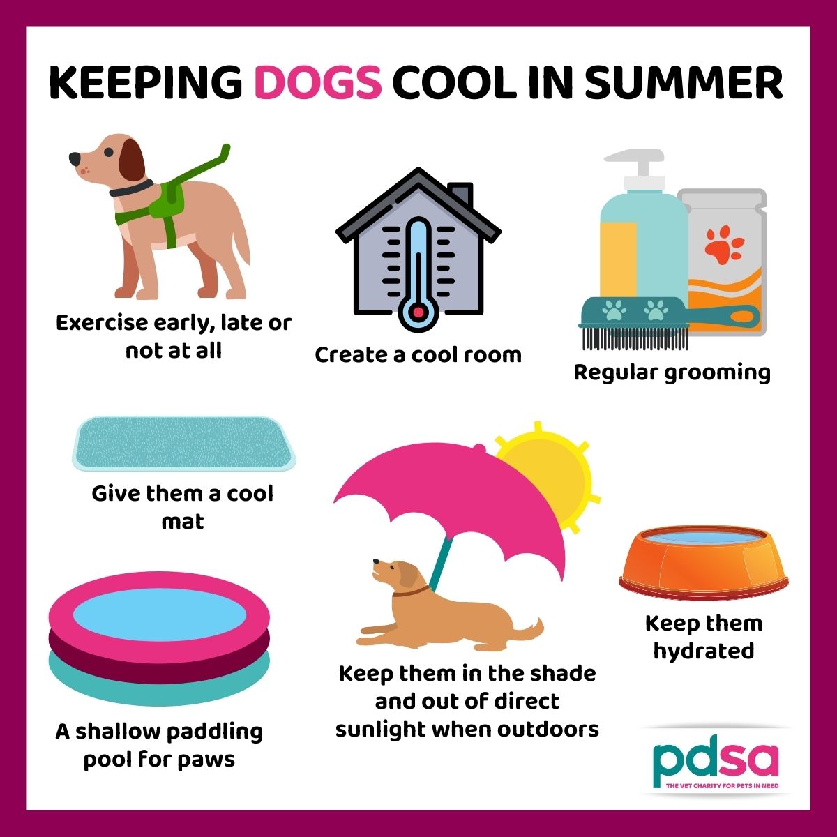 PDSA_HQ's tweet photo. We all know how to keep ourselves cool when the sun has got its hat on, but do you know how to protect your furry pal when they’re feeling the heat? 🌡️☀️

🐶 Keeping your #Dog cool in summer: https://t.co/ZyimMNsxJY

😺 Keeping your #Cat cool in summer: https://t.co/o7ca63XEDl https://t.co/kRJk7bdotx