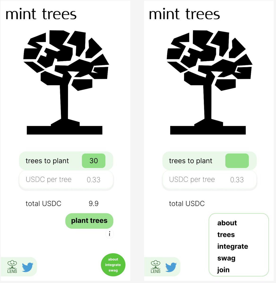 mint trees tweet media
