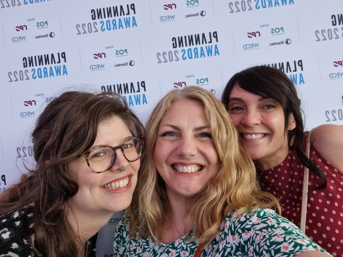 LP_localgov's tweet photo. Great fun to see everyone at the #PlanningAwards last night, and so proud that our joint submission with @mkcouncil was highly commended.🏆
#addressingclimatechange #sustainableSPD #loveMK https://t.co/9LEqejMHP3