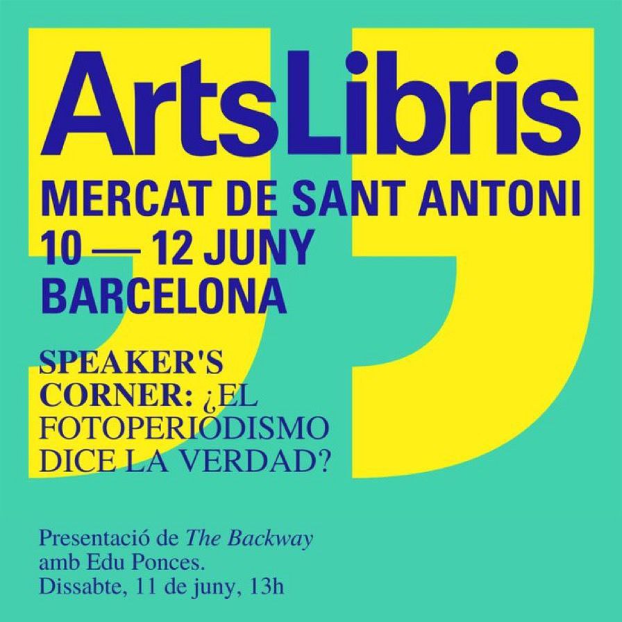 PhotographicSV's tweet photo. 🔝A l'#SpeakersCorner d'#ArtsLibris hi tindreu l'@EduPonces, de @RUIDOPhoto, en una interessant xerrada sobre fotoperiodisme.
📗 La reflexió neix de #TheBackway, un #fotollibre sobre les rutes migratòries d'Àfrica a Europa:
📍@Santoni_dom
📆 11/06
🕐 13h
🙌 #SociosPhotographic https://t.co/jkpSZbBEKo