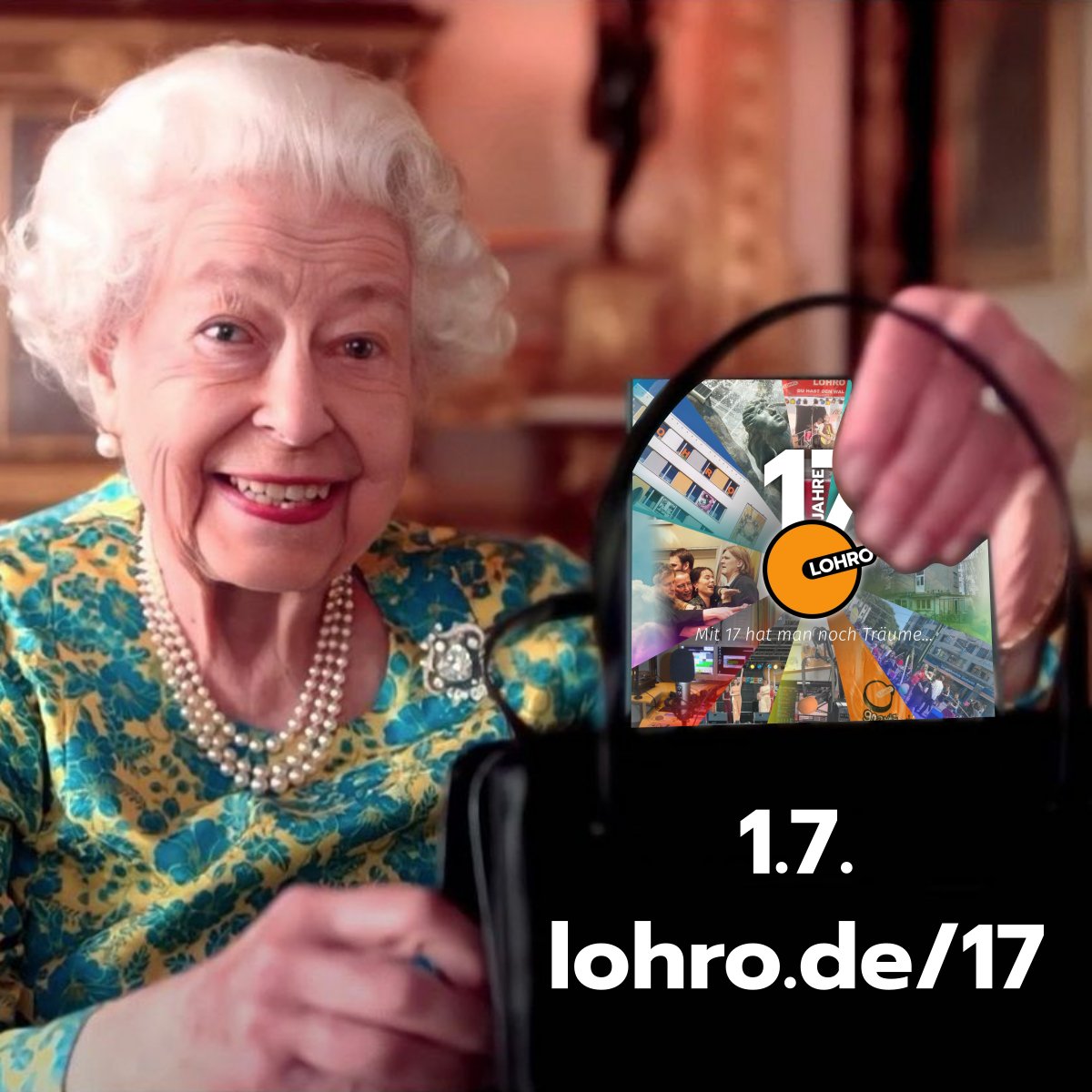 LOHRO's tweet photo. Am 1.7. (Freitag in 3 Wochen) 17 statt 70 - aber dennoch ein JubilΓ€um!
Einladungen liegen bereit oder haben euch vielleicht schon erreicht. Wir freuen uns auf euch!
https://t.co/vgYG9y2lDM
#QueenMeme #17JahreLOHRO https://t.co/cxhvtUkpwn