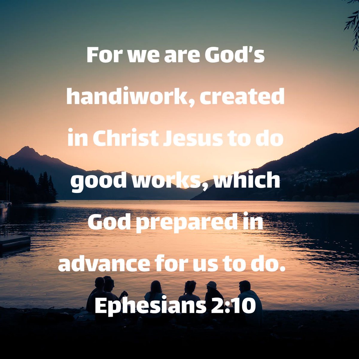 phyllop's tweet photo. For we are God’s handiwork, created in Christ Jesus to do good works, which God prepared in advance for us to do.
Ephesians 2:10 NIV

https://t.co/sDBj4RnLmr https://t.co/BUENZuhcB7