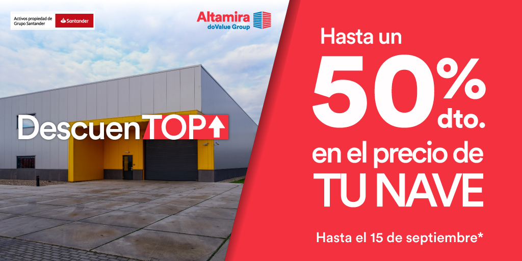 AltamiraInm's tweet photo. 👉Tú tienes el #negocio y nosotros el espacio idóneo. ¡Y al mejor precio! 

✔️ Más de 150 𝐧𝐚𝐯𝐞��� 𝐜𝐨𝐧 𝐡𝐚𝐬𝐭𝐚 𝐮𝐧 𝟓𝟎% 𝐝𝐞 𝐝𝐞𝐬𝐜𝐮𝐞𝐧𝐭𝐨 de su precio de venta original. Todos los inmuebles aquí 👉https://t.co/s6PIiqSvsr

#naveindustrial #naveenventa https://t.co/G33IYcI4O9
