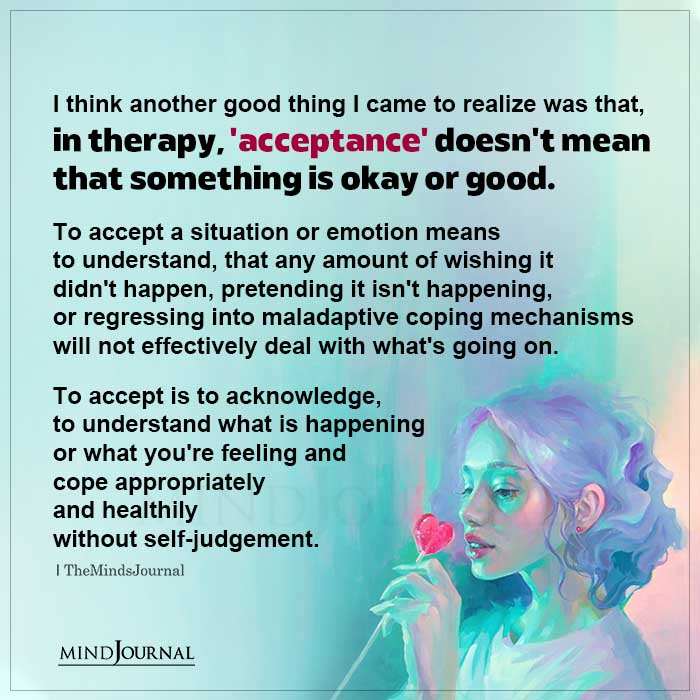 TheMindsJournal's tweet photo. We should understand what is happening or what we’re feeling and cope appropriately and healthily without self-judgment.
#selfjudgment #selfcare #mindsjournal #themindsjournal https://t.co/eUlYCMgRo3