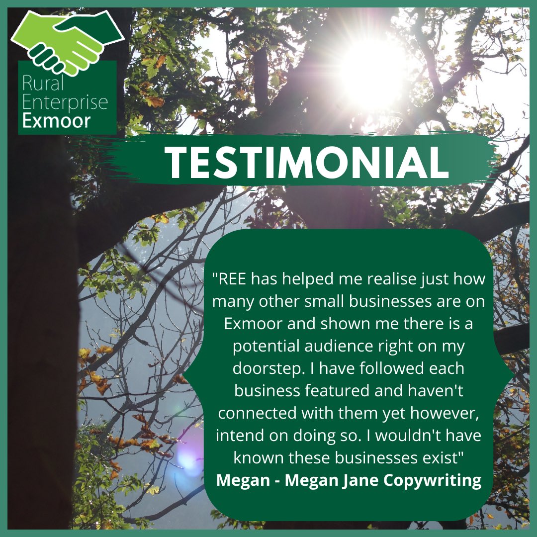 RuralEntExmoor's tweet photo. #Exmoor businesses are seeing huge #benefits from the @RuralEntExmoor  project. 
Check out some of the #testimonials and get in touch if you would like that #121support 
#wearexmoor #togetherwecan https://t.co/HogmFrvaRT