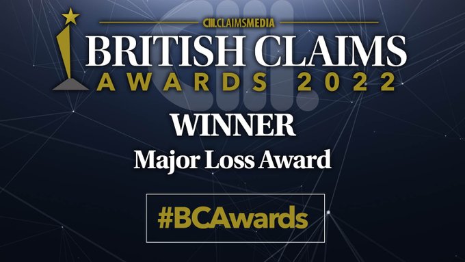 A Major Win: Delighted to have won the Major Loss Award with <a href="/McLarensGlobal/">McLarensGlobal</a> at the #BCAwards yesterday evening. Wonderful recognition for our personalised large loss proposition.