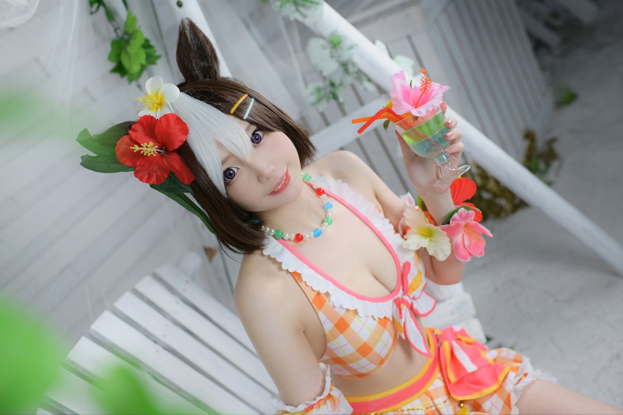 ウマ娘 スペシャルウィーク 水着 コスプレ