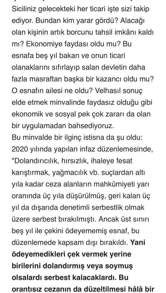 Çek yasası mağdurları dikkate alınmalı sabah.com.tr/yazarlar/hilal…