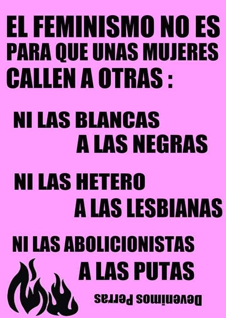 PutasIndignadas's tweet photo. @VickyRosell @nlopeztrujillo @Pam_Angela_ #Vergüenza cuando Ud afirma #prostitución igual a #violacion
Vuestro discurso clasista, puritano, que impide sistemáticamente #dialogo las consecuencias es más #violencia
#ProuImpunidad
#Feminismo será inclusivo o no será!!
Visca, Visca la lucha #putas👠
#TrabajoSexualEsTrabajo https://t.co/VT6QgjaeDG