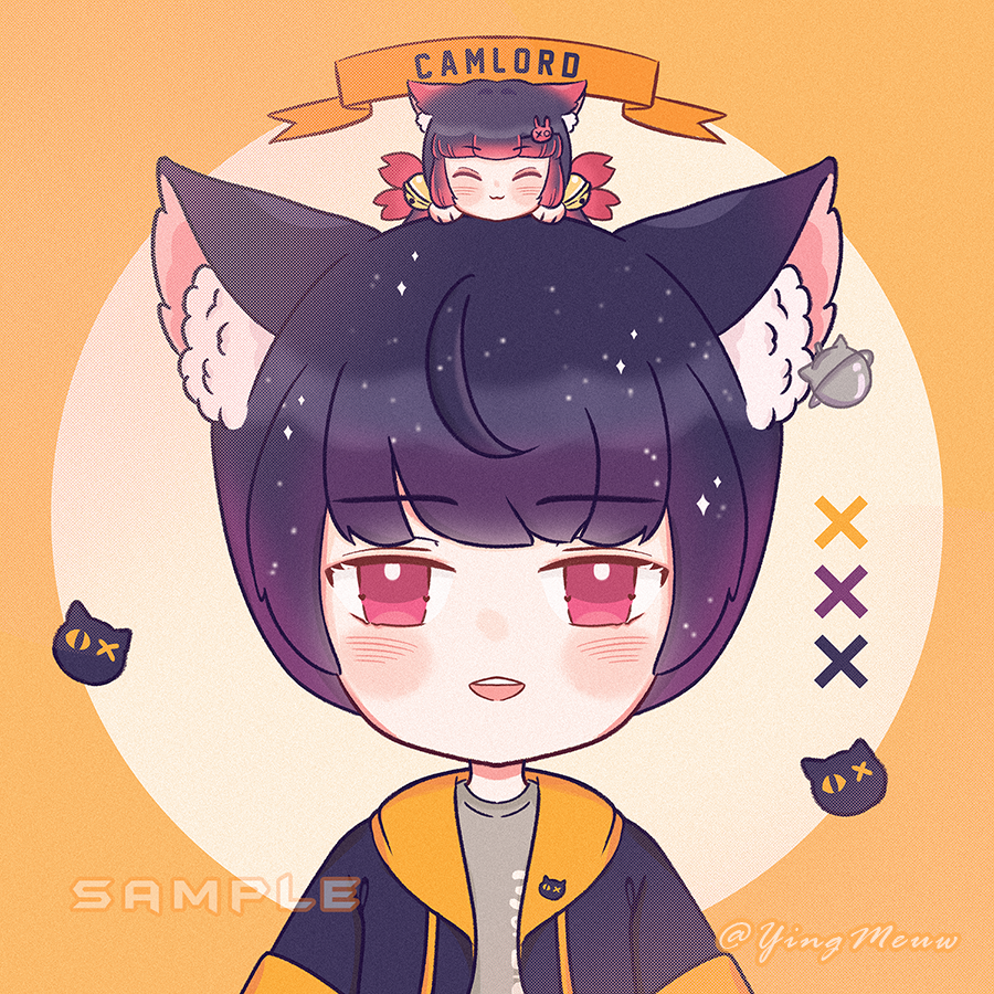 Draw cute chibi anime icon for , twitch, vtuber by Kirara_alex313