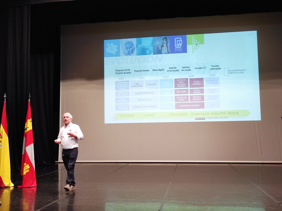 cfiemiranda's tweet photo. Jornada #CompDigEdu_CyL_BU
👨🏫Ponencia inaugural "Avanzamos desde la experiencia", por D. Luis Miguel Villalaín, ex #APEBurgos, profesor honorífico colaborador y referente imprescindible en la integración de las TIC en nuestros centros
#CompDigEdu_CyL
#tiCyL #formaciónCyL https://t.co/VsBgibKGJ4