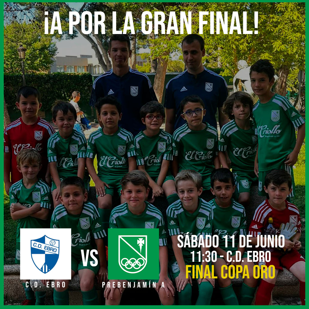 “Los desafíos son una oportunidad para ponerte a prueba y llegar al siguiente nivel.”

🗓️ Sábado 11 de Junio
⏰ 11:30
🏁 Final Copa Oro Prebenjamín <a href="/futbolaragon/">Real Federación Aragonesa Fútbol</a> 
🆚 <a href="/CD_Ebro/">CD Ebro</a> 

¡Vamos Verdes! 💚⚽️ #SoyDelStadium #SienteElVerde