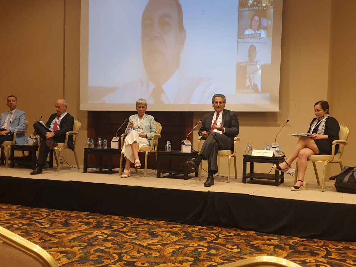 Medreg_energy's tweet photo. Advocating for #regulation in establishing an integrated, interoperated and functioning #Mediterranean #energymarket at #MENA Europe Future Energy Dialogue (#MEFED) in #Jordan on 8-9 June. https://t.co/oACUxP27hs