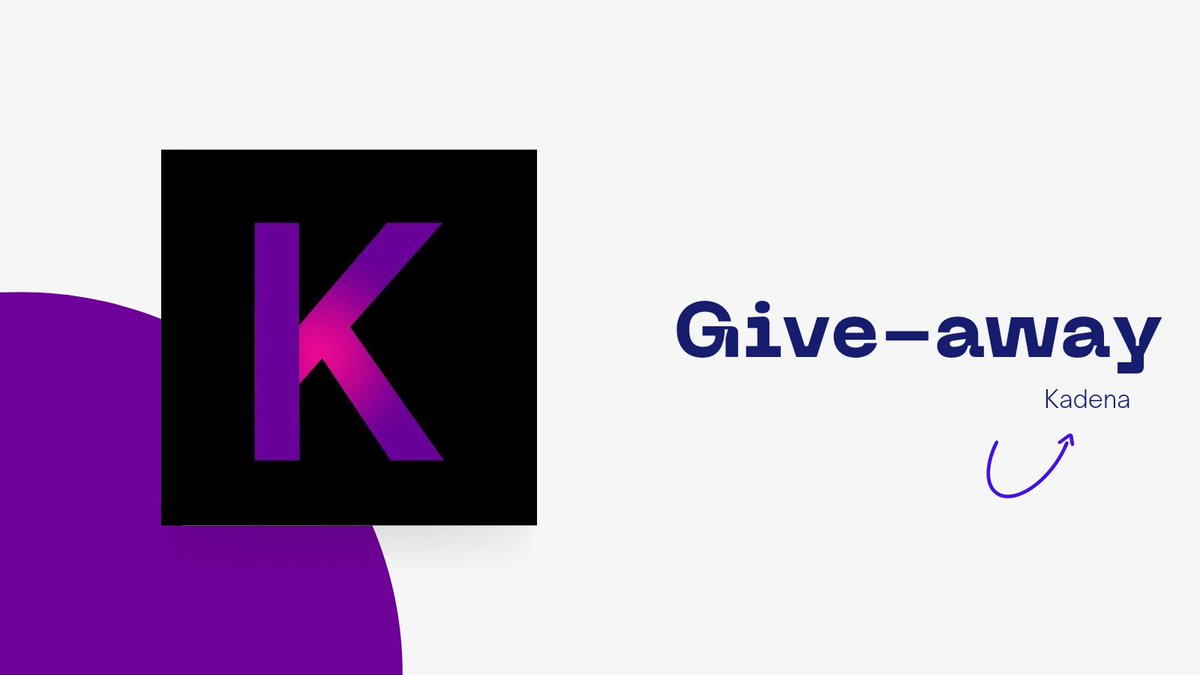 kadena2002's tweet image. Win 1 free #Kadena!

1. Like this tweet.
2. Tag 2 friends.

#KDA Winner will be announced on Sunday 12 June.