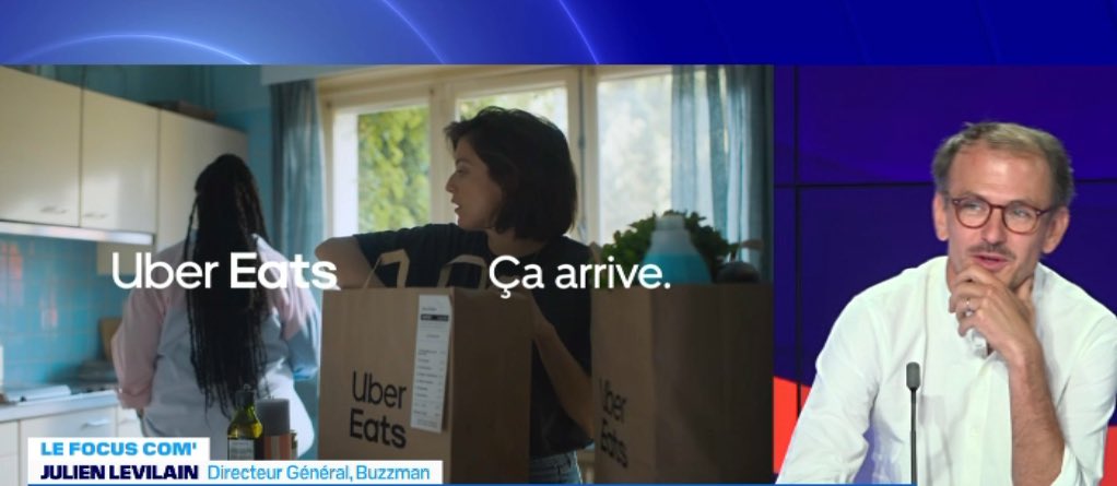 margothaddad's tweet photo. 💥 Ce week-end sur Hebdo Com @bfmbusiness :
on parle de la nouvelle campagne @ubereats_fr avec sa marketing manager @julietouyarot &amp; le DG de l’agence @BUZZMAN_TIME Julien Levilain 
On sera aussi avec @VirginieCE organisatrice du Paris Eiffel Jumping @GCT_events https://t.co/HA9eUMpkSv