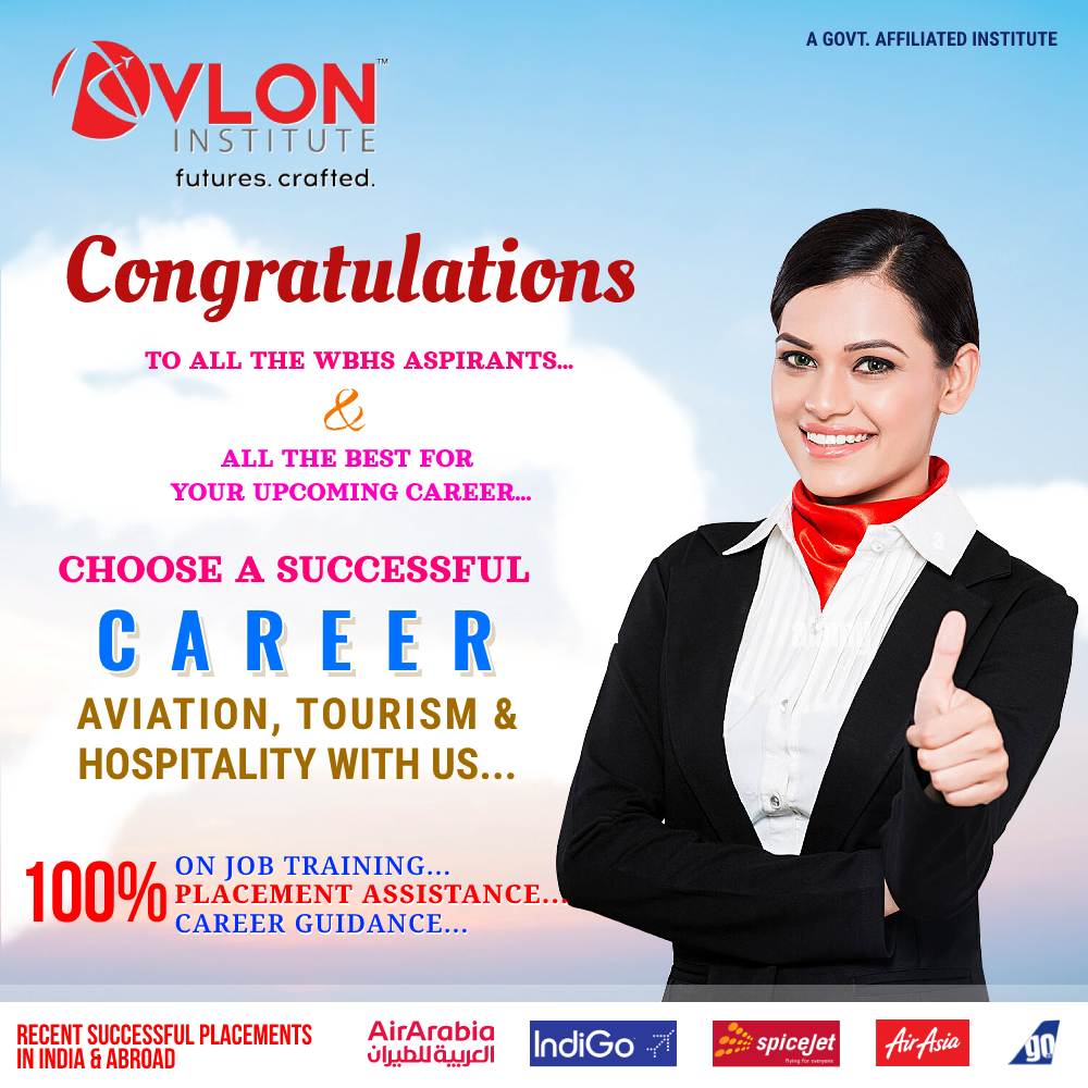 AvlonInstitute's tweet photo. #Congratulations! to all the #WBHSCE Aspirants and wishes for a wonderful career ahead...
Choose #Avlon for a successful #career in #Aviation, #Hospitality &amp; #Tourism. Get in touch with us today... #Kolkata #Siliguri #Coochbehar #Darjeeling #Kalimpong #WestBengal https://t.co/EUDpykuvxB